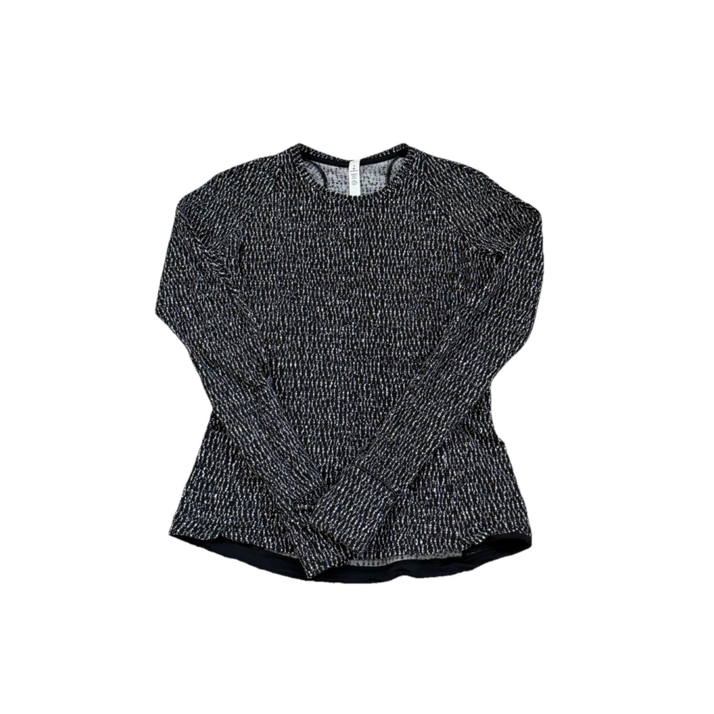 LULULEMON RUNDERFUL LONG SLEEVE REFLECTIVE LUON W/B SIZE 8